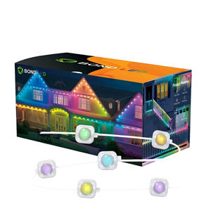 Iluminación <span class=keywords><strong>LED</strong></span> <span class=keywords><strong>RGBIC</strong></span> de Exterior Impermeable para Instalación DIY, Guirnalda de Luces Navideñas para Decoración Arquitectónica - Product Image 4