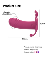 Vibrateur portable à télécommande, vibromasseur pour femmes, point G, clitoris, culotte invisible, vibromasseur papillon, jouets sexuels 18