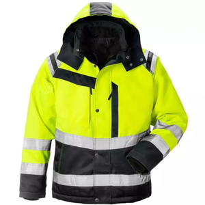 Mùa Đông Không Thấm Nước An Toàn Quần Áo Áo Khoác, Người Đàn Ông Cơ Khí Của <span class=keywords><strong>Hi</strong></span> <span class=keywords><strong>VIS</strong></span> Tùy Chỉnh Xây Dựng Workwear, Phản Quang An Toàn Làm Việc Quần Áo - Product Image 3