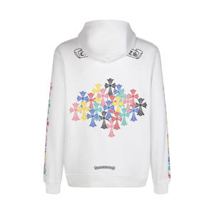 Sweatshirt Hoodie Logo Salib Berbentuk Hati Berlapis Krom Berkualitas Tinggi untuk Musim Dingin dan Gugur, Jaket Kasual Lengan Panjang untuk Pasangan - Product Image 5