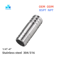 Raccord droit pagode en acier inoxydable Class150 NPT BSPT 1/8''~2'' avec raccord de tuyau à soufflet réducteur SS, raccords de tuyauterie OEM ODM