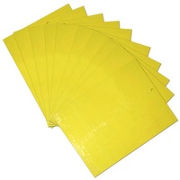 Tueurs d'insectes volants Jaune Collant Fruit Fly Pièges collants Tuer les pucerons Plaque Bâton Insecte Mouche blanche StickyPaper