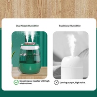 Diffuseur d'arômes personnalisé, grande capacité, double pulvérisation, humidificateur ultrasonique pour la maison, USB