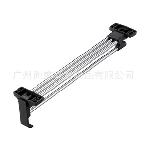 Tringle de penderie réglable et rétractable en acier au carbone, organisateur de vêtements mural YWT 1 - Product Image 1