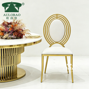 Wholesale <b>Round</b> Back Dining Stainless Steel Wedding Luxury Event <b>Chair</b> - Product Image 1