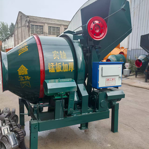 TONGXING Betoniera Economica Jzc 480L con Ribaltamento a Tamburo, Fune Metallica Reversibile, Tramoggia, Pompa d'Acqua 20M/H, Macchina Miscelatrice per Cemento - Product Image 3