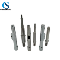 Arbres de moteur sur mesure usinés CNC, tournés, rectifiés, polis, cylindriques, en acier inoxydable 304 316 chromé, avec filetage linéaire long