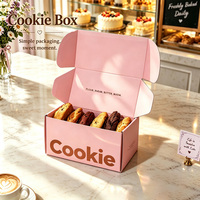 Boîte d'expédition en carton ondulé pour biscuits, desserts et cadeaux, qualité alimentaire, impression recto-verso avec votre logo