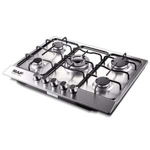 Piano Cottura a Gas Integrato RAF con 5 Bruciatori, Pannello in Acciaio Inox e Potenza Uniforme, Progettato per una Cucina Domestica Multiuso Efficiente - Product Image 3
