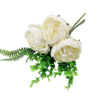 Bouquet de Mariage Artisanal en Soie Blanche avec Roses et Hortensias, Bouquet de Mariée à Tenir à la Main, Décoration d'Intérieur, Fleurs Artificielles Directes