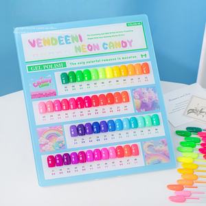 Dropshipping de vernis à ongles en gel fluorescent, 48 couleurs, ensemble rose, bleu, <span class=keywords><strong>vert</strong></span>, macaron, changeant de couleur, imperméable, pour salon - Product Image 5