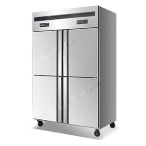 Congélateur vertical industriel de 1000 L, prix fascinant, four portes, refroidissement par air, en acier inoxydable, pour usage professionnel - Product Image 1