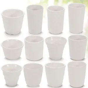 Promotionele Effen Witte Melamine Mokken En Kopjes, Meervoudig Model Plastic Drinkbeker