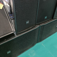 TP218H Double enceinte 18 pouces en contreplaqué noir pour mariage, système audio ultra-basse fréquence pour salle de karaoké, équipement de studio complet
