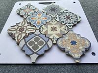 Qualité mélange couleur magnifique design pierre naturelle carrelage mosaïque irrégulière mosaïque pavés
