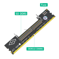 Kartu Adaptor Desktop DDR5 U-DIMM untuk RAM Laptop DDR5, Penguji Memori, Konverter DDR5 ke DDR5 U-DIMM
