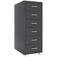 Armoire de salon moderne en métal de haute qualité avec 6 tiroirs, armoire de rangement en acier pour dossiers