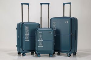 Valise de voyage thermoformée en PC au design innovant avec poche avant et chariot en aluminium pour plus de commodité - Product Image 3