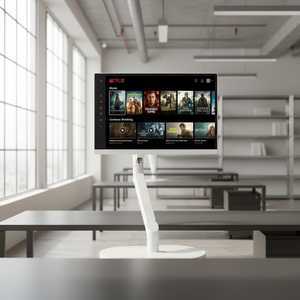 Televisor Inteligente Portátil de 27 Pulgadas con Android 15, Pantalla Táctil LED, 8GB 256GB, 20000mAh, Soporte con Ruedas, Negro/Blanco, Diseño Portátil - Product Image 4