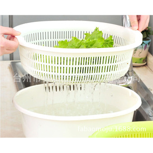 <b>Vegetable</b> Washing Basket Plastic Strainer Multi Purpose <b>Fruit</b> Sieve Kitchen <b>Tool</b> - Product Image 1