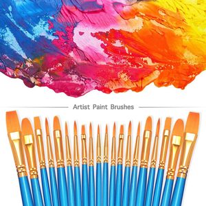 Ensemble de pinceaux à <span class=keywords><strong>peinture</strong></span>, 20 pièces, <span class=keywords><strong>petit</strong></span> kit de pinceaux à <span class=keywords><strong>peinture</strong></span> à pointe ronde et plate en nylon, pour <span class=keywords><strong>peinture</strong></span> acrylique, aquarelle, <span class=keywords><strong>peinture</strong></span> à l'huile - Product Image 1