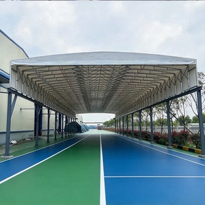 Techo plegable de PVC para estadios. El estadio deportivo tiene un techo retráctil. Parasol y refugio contra la lluvia para campos deportivos al aire libre. - Product Image 1