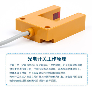 Capteur photoélectrique E3S-GS30E4, interrupteur de proximité en forme de U, NPN normalement ouvert, équipement industriel, coque ABS, étanche à la poussière - Product Image 1