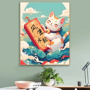 ภาพวาดสีน้ำมันรูปเทพแห่งความมั่งคั่งแบบดิจิตอลสุดฮอตของตกแต่ง2025แบบ DIY ภาพวาดสีน้ำมันแขวนสำหรับงานเทศกาล - Product Image 4