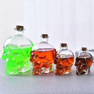 Botella de Vino de Vidrio con Forma de <span class=keywords><strong>Calavera</strong></span> Única con Tapón para Licor y <span class=keywords><strong>Vodka</strong></span> - Product Image 6