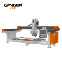 GANGER Router CNC 3D de 5 Ejes, Sierra para Esculturas en Piedra, Máquina de Corte de Azulejos a 45 Grados, Motor de 15KW, Multifuncional