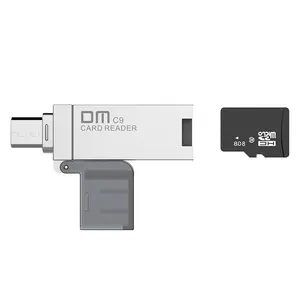 Pembaca Kartu Universal OTG USB TF/SD Multi Mikro, Pembaca Kartu untuk Ponsel Pintar dan Komputer CR009