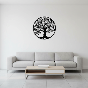 Wholesale Modern Life Tree Cast Iron Wall Art Handmade Hanging Painting for Indoor/Outdoor Use in Home Office Garage