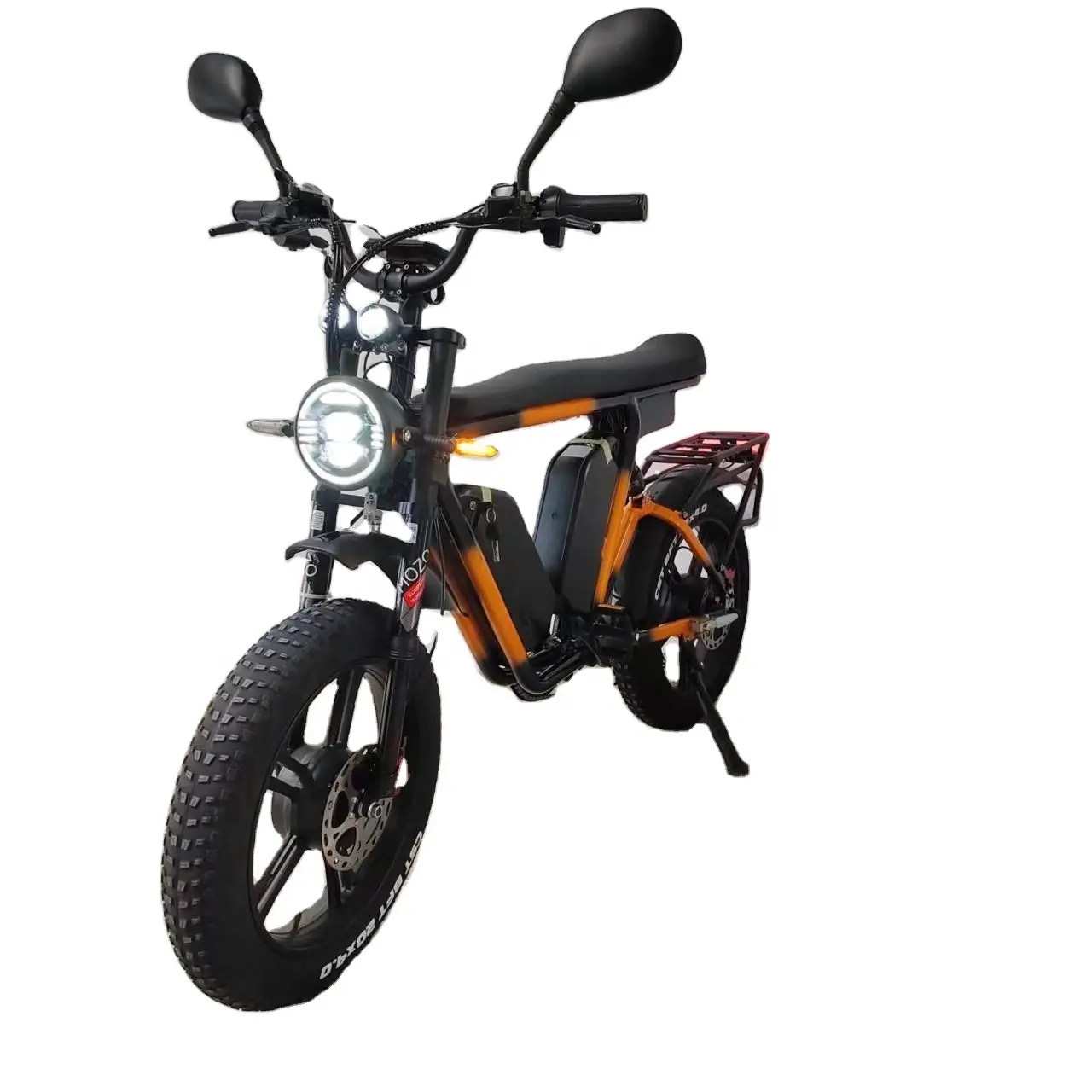 2024 Yolin V1 новый электрический велосипед 2000 Вт с двойным двигателем 52 В с двойной батареей 44 А/ч, полноразмерное длинное сиденье, рама из алюминиевого сплава, электровелосипед