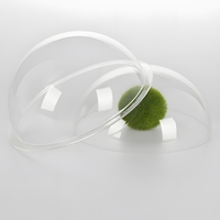 Lentille optique en dôme K9 personnalisée avec couvercle sphérique résistant aux hautes températures en verre de quartz pour l'optique, OEM pris en charge