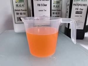 Biuli nhựa tổng hợp photopolymer cho tem Polymer lỏng 55 độ độ cứng minh bạch màu hồng 100% độ tinh khiết mẫu miễn phí - Product Image 4