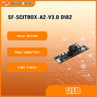 Module de caméra USB2.0 UVC BYD BF314A, résolution 1MP 720P, ultra grand angle pour la vision arrière du véhicule et la surveillance des angles morts