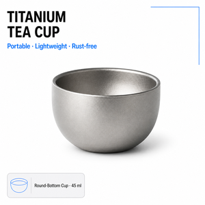 <span class=keywords><strong>Set</strong></span> da Tè Kung Fu in Titanio Puro, Tazze da Tè Portatili, Attrezzatura per Cerimonia del Tè, Equipaggiamento da Campeggio, Kit da Viaggio per Escursionismo - Product Image 1