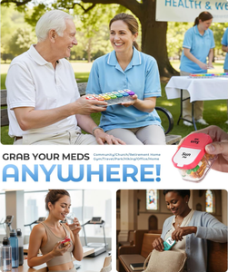 กล่องยาแบบรายสัปดาห์ขนาดใหญ่จุได้เยอะ 7 วัน พร้อมช่องจัดระเบียบเช้า-เย็น  กล่องเก็บยาพลาสติกใช้งานสะดวกสำหรับชีวิตประจำวัน  ลดราคาพิเศษ - Product Image 6