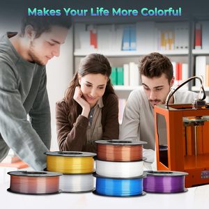 Filamento Creality Silk Pla de 1.75mm Multicolor para Impresora 3D, Acabado Liso y Brillante para Impresión de Alta Definición - Product Image 3