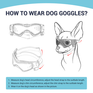 Gafas de Sol Ecológicas Namsan con Protección UV para Perros Medianos - Ideales para Paseos y Conducción al Aire Libre en Primavera - Product Image 5