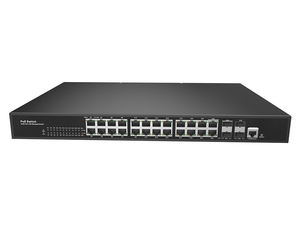 Système de sécurité de caméra IP PoE 1000 Mbps avec commutateur géré 24 ports Détection automatique PoE Fabrication OEM (POE33026PFM) - Product Image 1