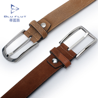 Haute Qualité Personnalisé Vintage En Acier Inoxydable Boucle Ardillon En Cuir Véritable Hommes Ceinture Casual Hommes Ceintures En Cuir pour Jeans