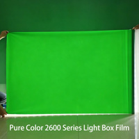 Film translucide publicitaire extérieur couleur unie en gros de Chine, film à changement de couleur pour lettres lumineuses de caisson lumineux, remplace le 3NN