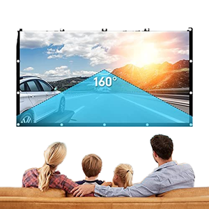 شاشة عرض محمولة مزدوجة الوجهين NVVdooo بوصة قابلة للطي مضادة للتجعيد أبيض غير لامع للمنزل داخلي وخارجي - Product Image 2