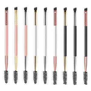 Brosse à sourcils et mascara double embout noire et dorée de précision, personnalisée ou standard, avec applicateur en forme de brosse à mascara, double face, écologique et réutilisable - Product Image 5