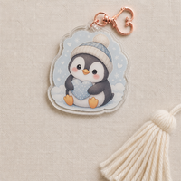 Breloques en acrylique personnalisées en gros, porte-clés transparents, pendentifs animaux Kawaii, accessoires de sac mignons pour cadeaux et fêtes