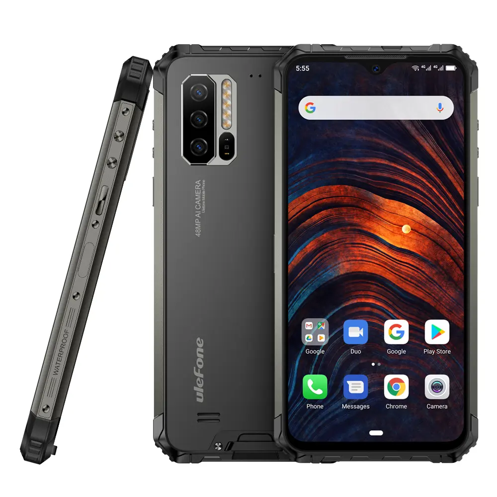 Ulefone Armor 7 IP68 Rugged Mobile Phone Helio P90 Octa Core 8GB+128GB Android 9.0 48MP 4G LTE Camera Global Vision Smartphone