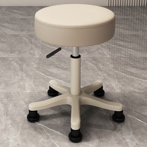 Silla de Peluquería y Salón de Belleza con Ruedas, Taburete Metálico para Maquillaje, Uñas, Peluquería, Spa y Gimnasio - Product Image 1