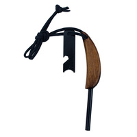 Bras en acier de survie, 1 paire, baguettes en métal l'oreille, avec bracelet, étanche, silex, pour votre Camping, randonnée et équipement de randonnée