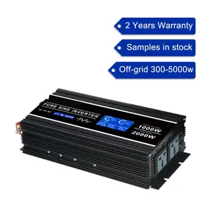 High Frequency LCD Display AC Output 12V To 110V Car Inverter On-board Inverter Converter With Intelligent Cooling System